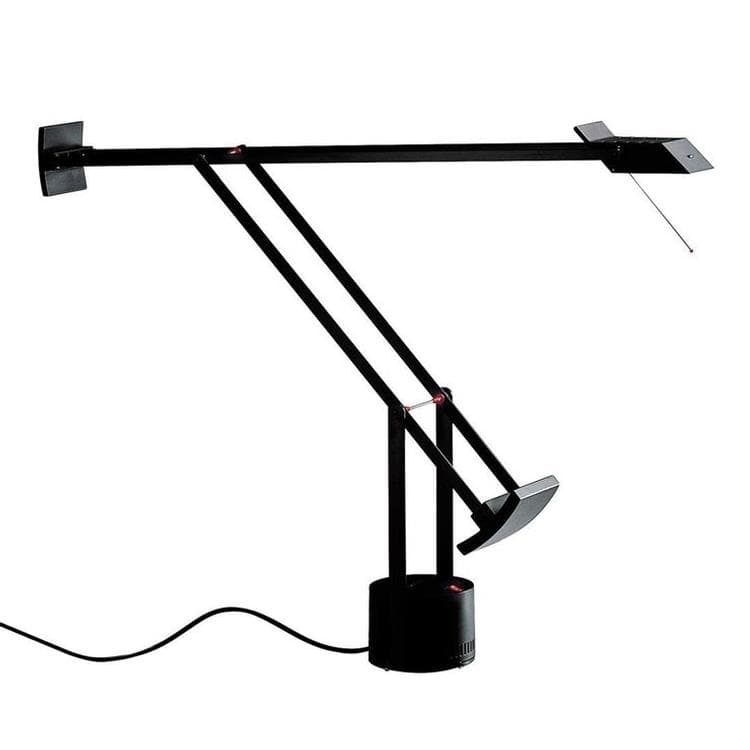 Lampe bureau noire LED tactile avec variateur. Lampe Avenue