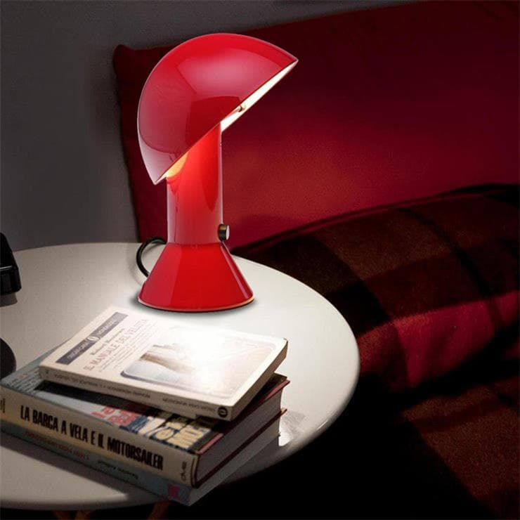 Lampe à poser H28cm ELMETTO rouge rubis