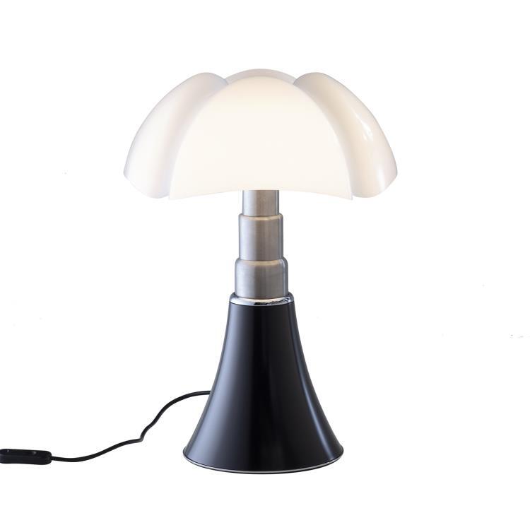 PIPISTRELLO MEDIUM Lampe Dimmer LED pied télescopique H50-62cm Noir  Martinelli Luce - LightOnline