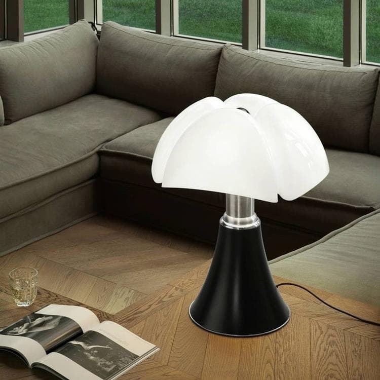 Lampe ampoules LED pied télescopique H66-86cm PIPISTRELLO Noir Mat