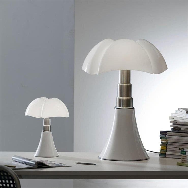 Lampe Dimmer LED pied télescopique H66-86cm PIPISTRELLO Blanc