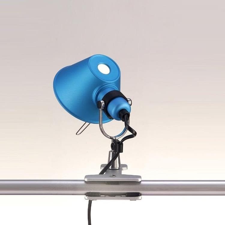 Lampe à pince Orientable H20cm TOLOMEO MICRO Bleu