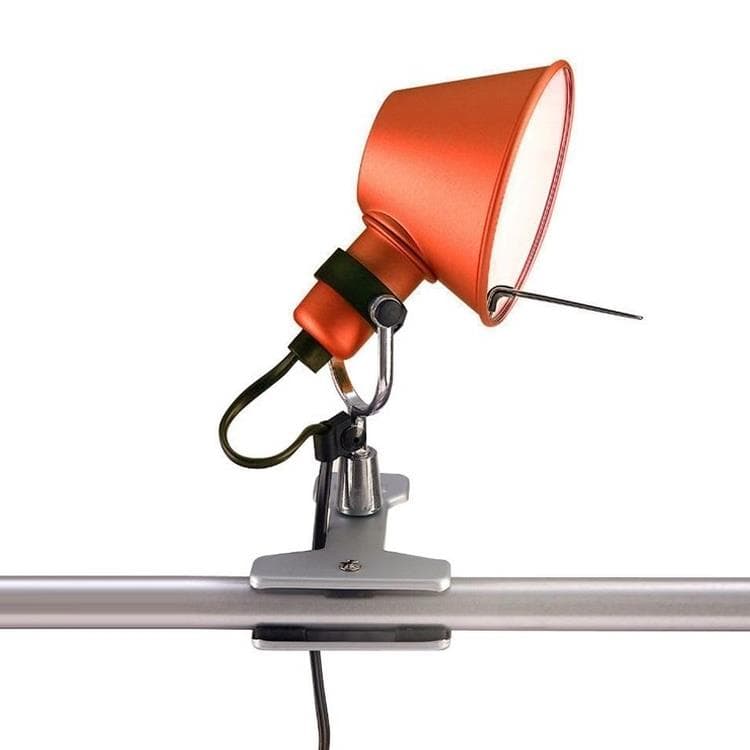 TOLOMEO MICRO Lampe à pince Orientable H20cm Rouge Artemide