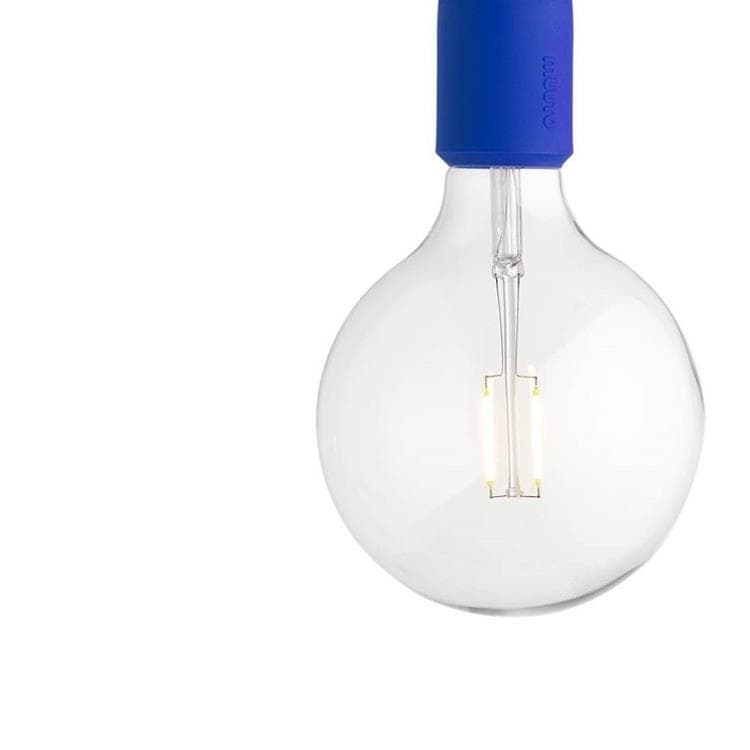 Suspension avec ampoule LED Ø12,5cm E27 bleu outremer
