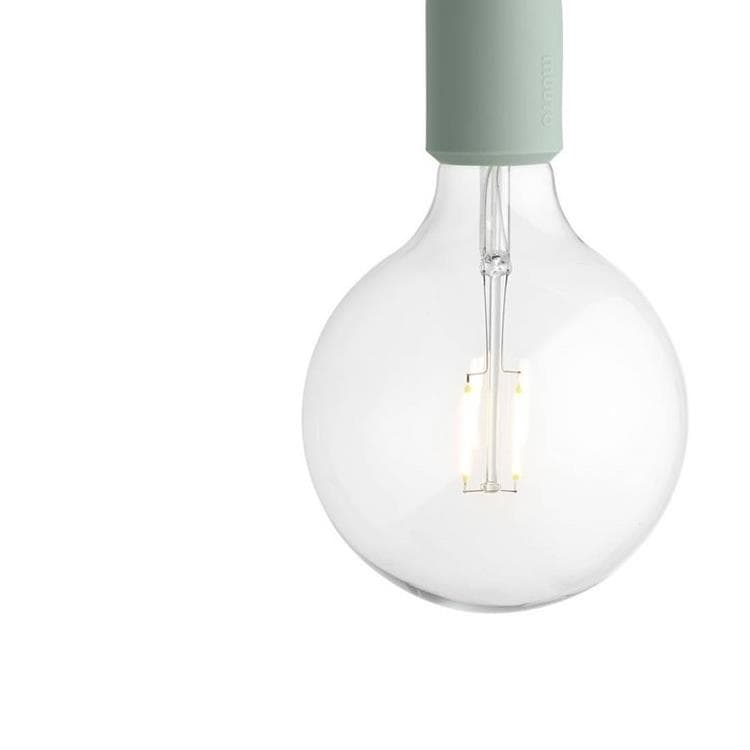 Suspension avec ampoule LED Ø12,5cm E27 vert de gris