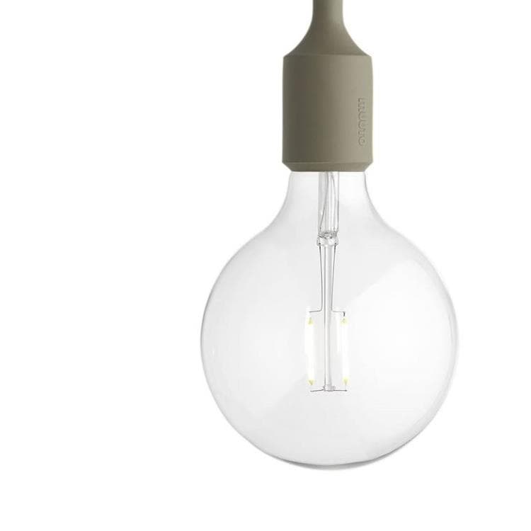 Suspension avec ampoule LED Ø12,5cm E27 Vert Olive