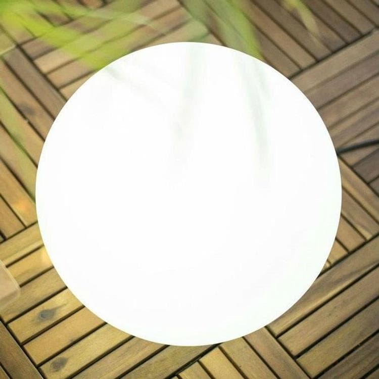 BULY-Lampe baladeuse d'extérieur RGB solaire rechargeable Ø30cm Blanc