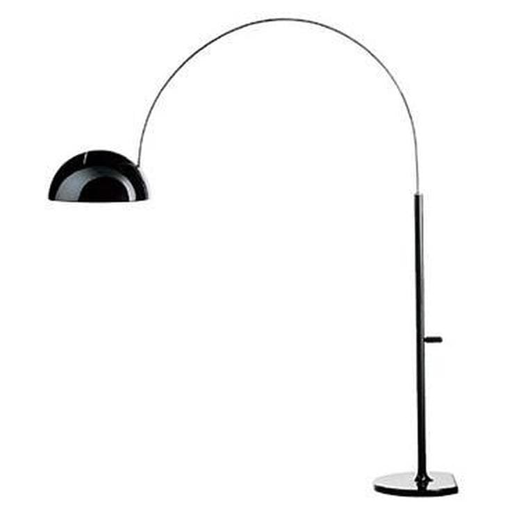 COUPE-Lampadaire Arc H240cm Noir O Luce - designé par Joe Colombo