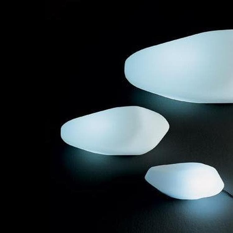 Lampe d'extérieur Polyéthylène L27cm STONES Blanc