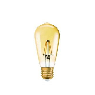 OSRAM Ampoule LED filament Edison E27 Ø6,4cm 2400K 4W = 34W 410 Lumens Osram  - LightOnline