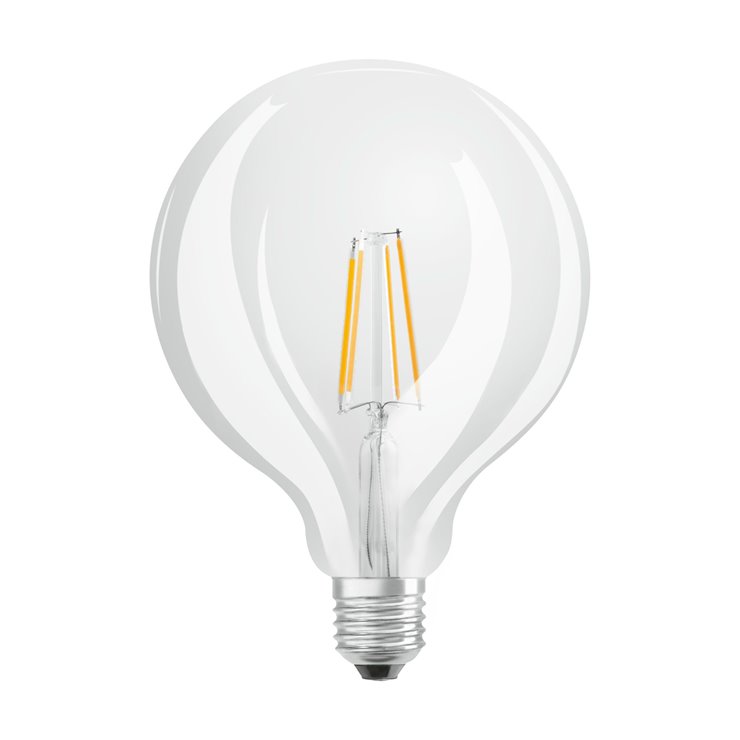 Ampoule LED filament Globe E27 Ø12,5cm 2700K 4W = 40W 470 Lumens OSRAM 