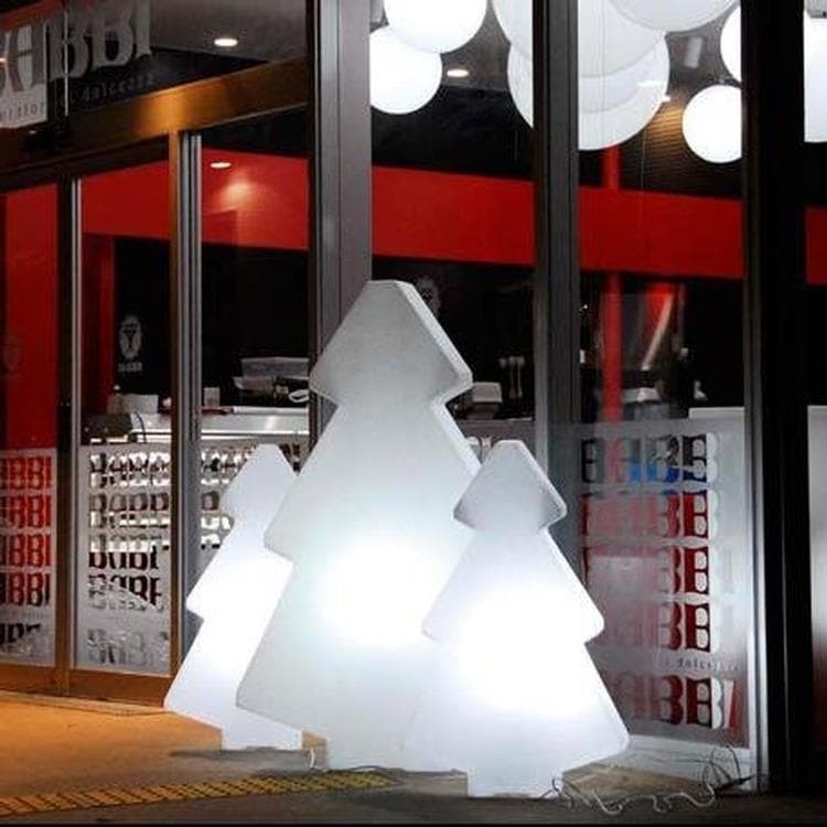 Sapin lumineux d'extérieur H150cm LIGHTREE Blanc