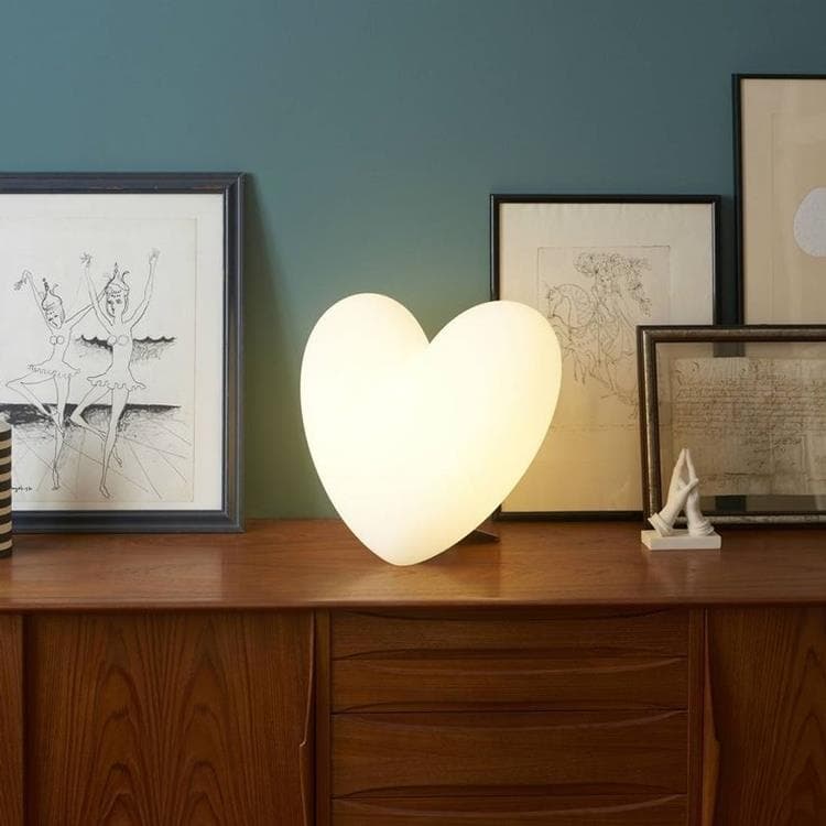 love-lampe à poser coeur h40cm