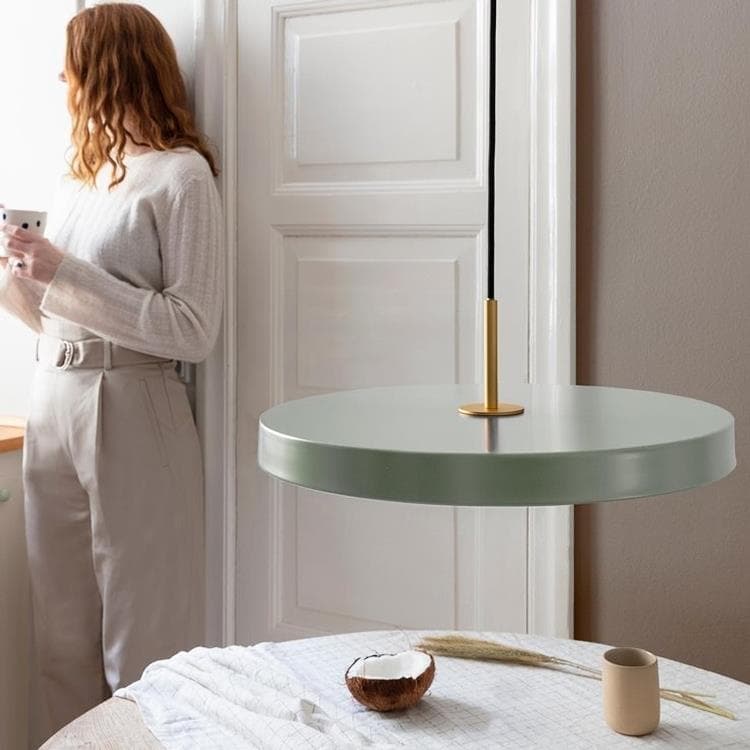 Suspension LED Top doré Ø43cm ASTERIA MEDIUM Vert Olive