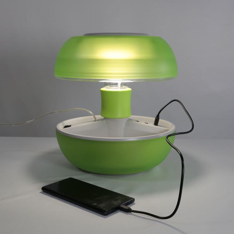 Lampe avec port USB Multifonction Translucide H27cm JOYO Vert