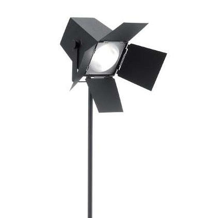 Lampadaire télescopique Tripode Aluminium H125-175cm FOTO Noir