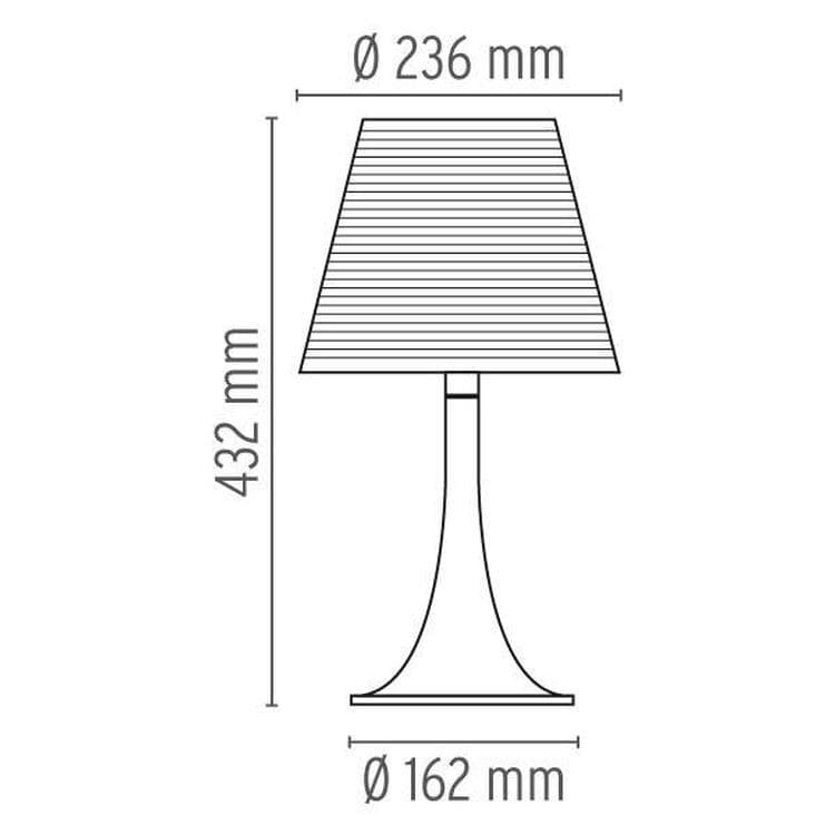 Lampe à poser H43cm MISS K noir or