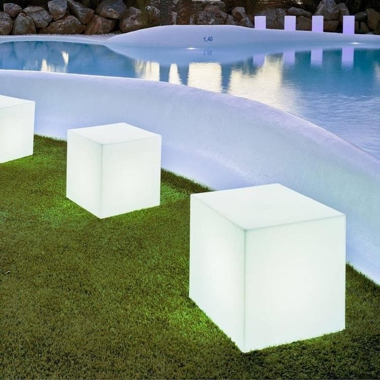 cuby-lampe d'extérieur cube lumineux h43cm
