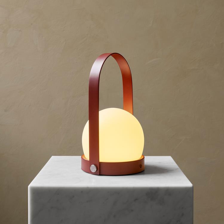 Lampe baladeuse LED rechargeable H24,5cm CARRIE terracotta