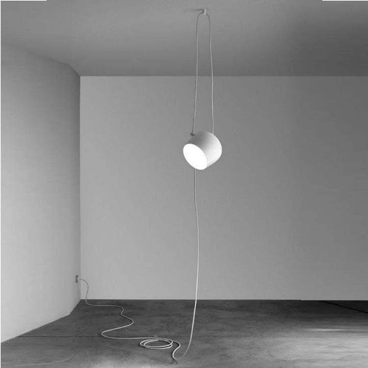 Suspension LED Aluminium Ø24cm AIM Blanc