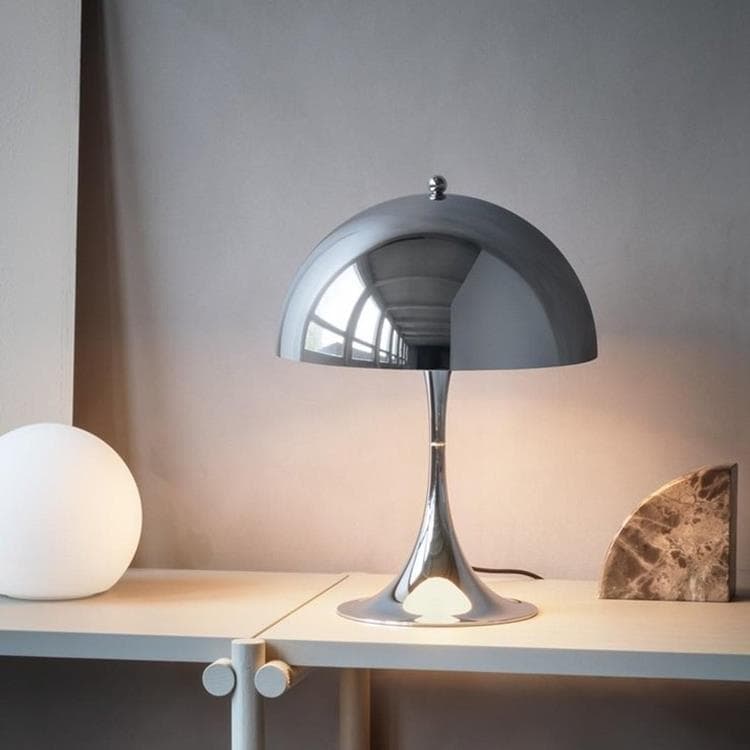 Lampe à poser LED Métal avec Variateur H33,5cm PANTHELLA MINI Chrome