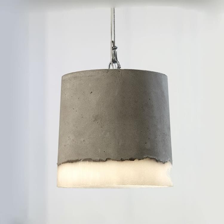 Suspension Béton/Silicone Ø18,5cm CONCRETE Gris