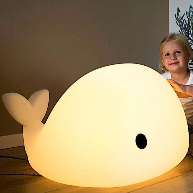 Lampe à poser LED Baleine L68cm MOBY Blanc