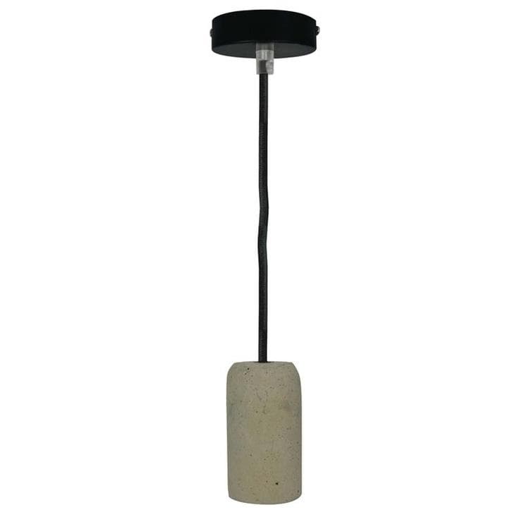 Suspension ampoule nue Ciment H104cm OTTAWA ciment gris