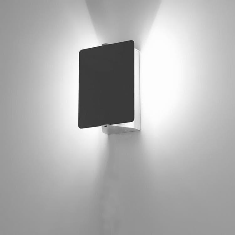 Applique LED métal H17cm APPLIQUE À VOLET PIVOTANT LED Noir