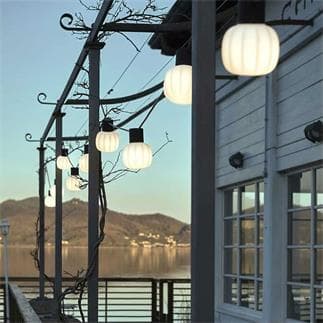 ALLEGRA Guirlande lumineuse d'extérieur 20 lumières LED 10m raccordable  avec télécommande Noir New Garden - LightOnline