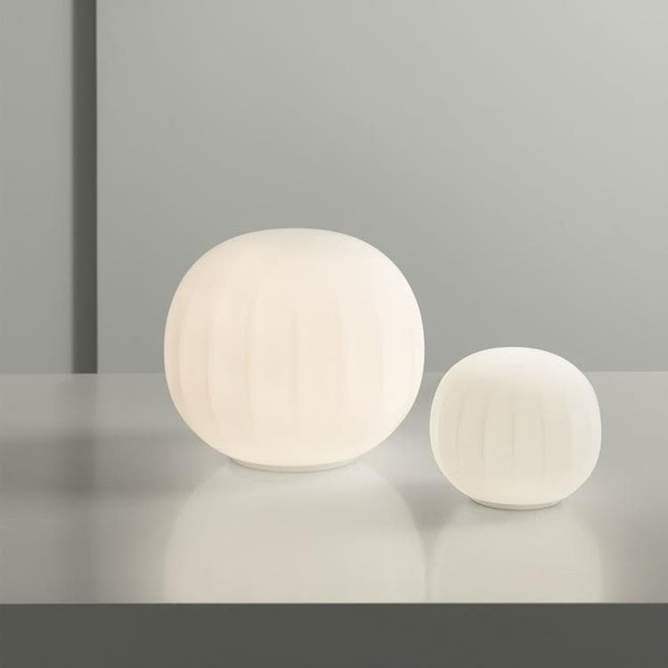 Lampe à poser LED Verre Ø14cm LITA Blanc