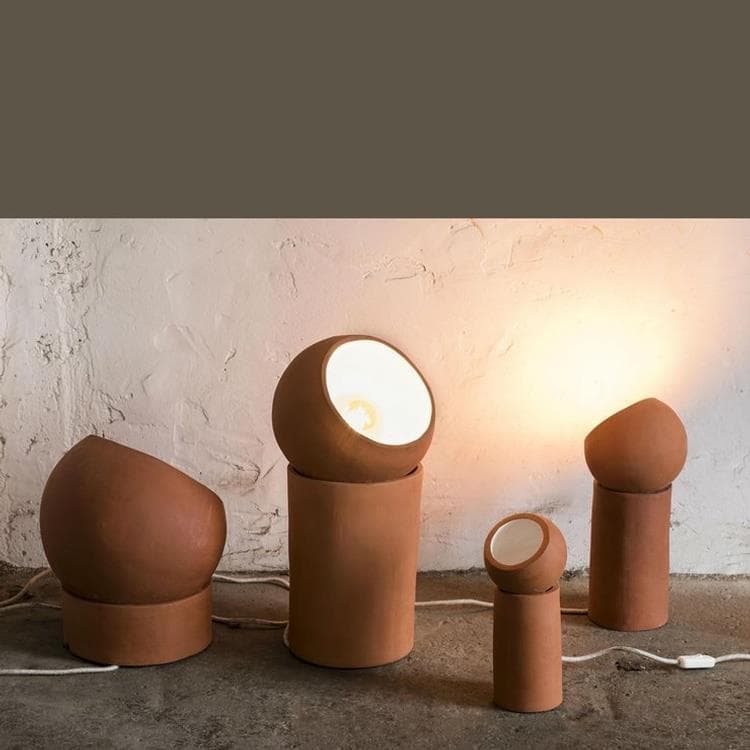 Lampe à poser Terre Cuite H51cm TERRA terracotta