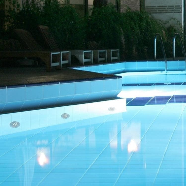 Spot encastrable de piscine LED Ø18cm EDEL LED gris