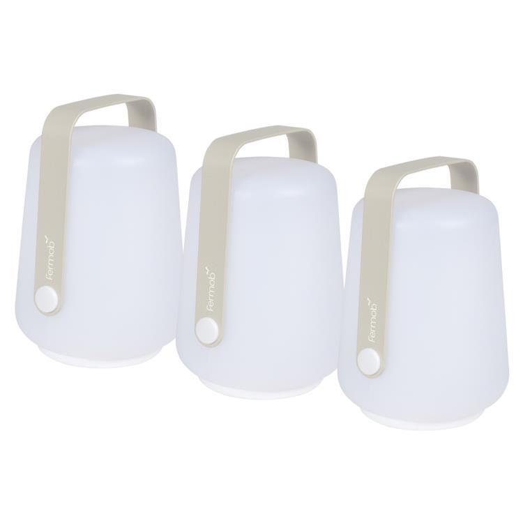 balad-lot de 3 lampes nomades led d'extérieur h12cm