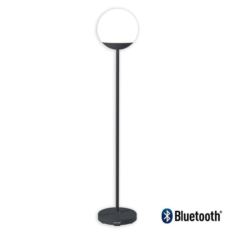 MOOON!-Lampadaire d'extérieur LED H134cm sans fil avec bluetooth