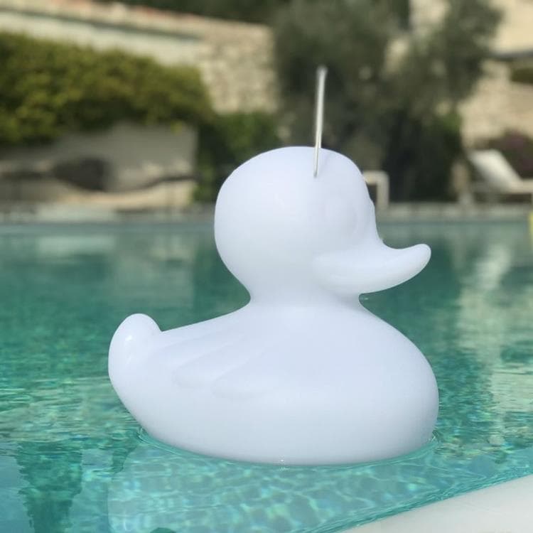 Lampe flottante d'extérieur LED RGB télécommande H30cm DUCK Blanc