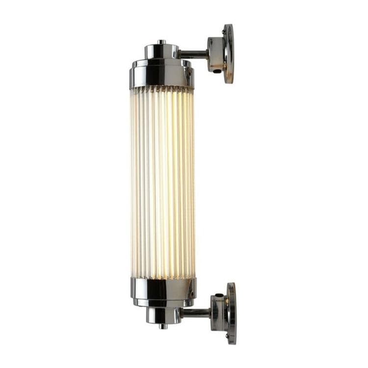 Applique d'extérieur LED Verre/Métal H45cm PILLAR Chrome