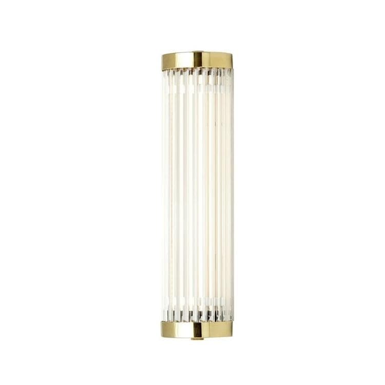 Applique de salle de bain LED Verre/Métal H27.5cm PILLAR Laiton