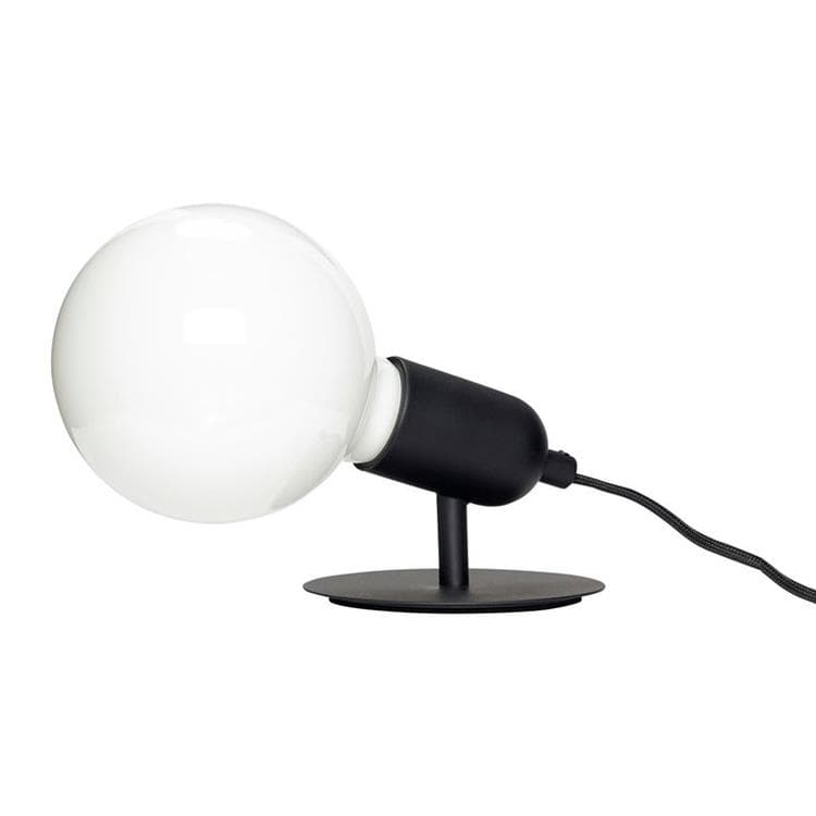 Lampe de table avec ampoule Métal H10cm AMPOULE DE TABLE Noir