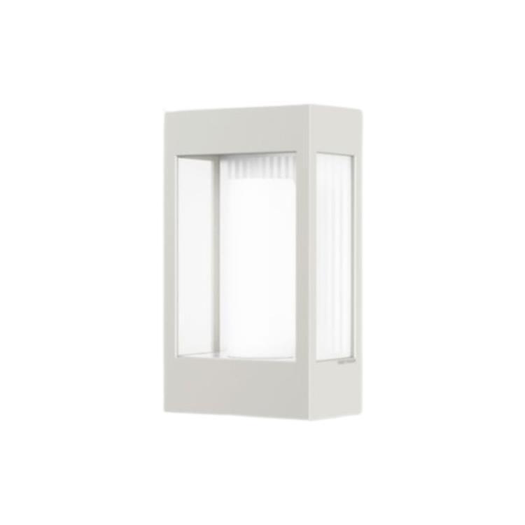 Applique d'extérieur Aluminium/Verre H30cm BRICK² Blanc pur