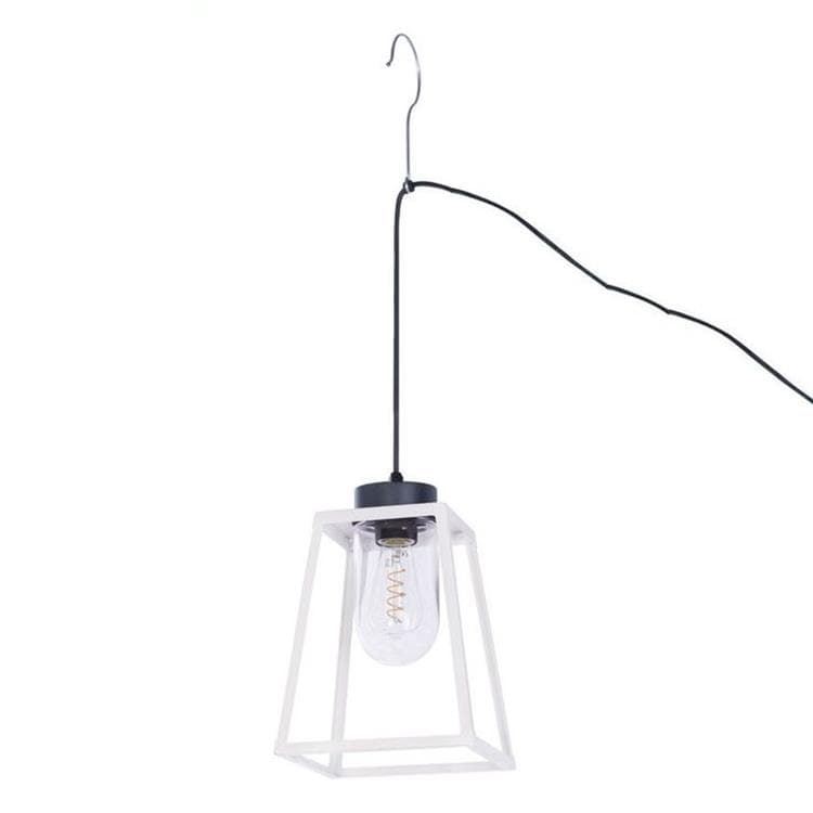 LAMPIOK-Lampe nomade d'extérieur Métal/Verre H34cm Blanc pur Roger Pr