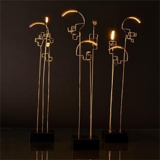 Lampe sans fil rechargeable Knokke LED DCW éditions - or métal