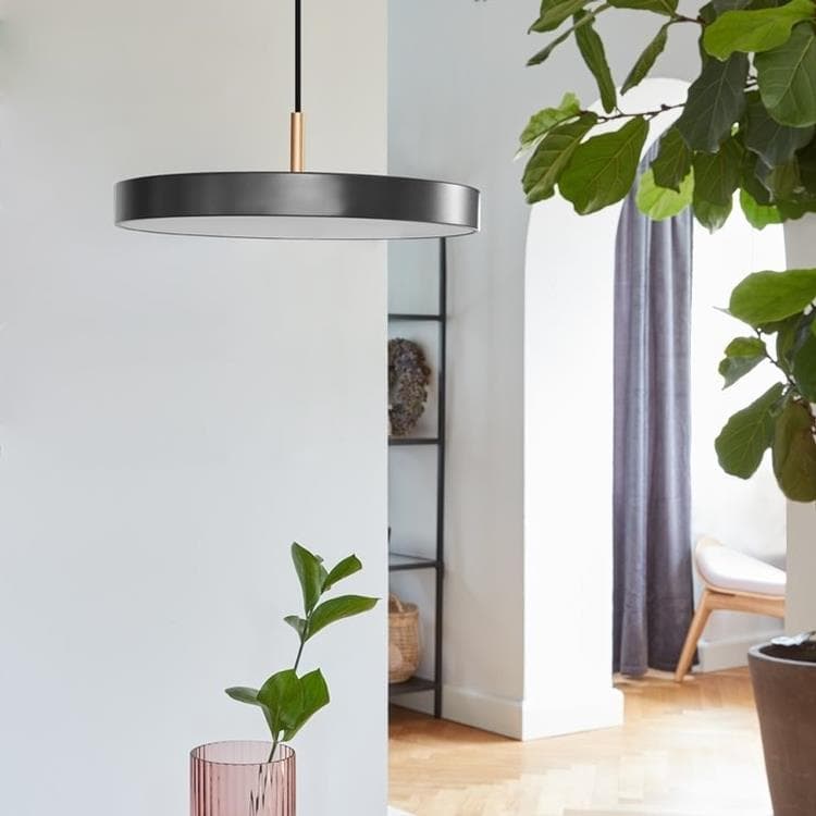 Suspension LED Top doré Ø31cm ASTERIA MINI gris anthracite