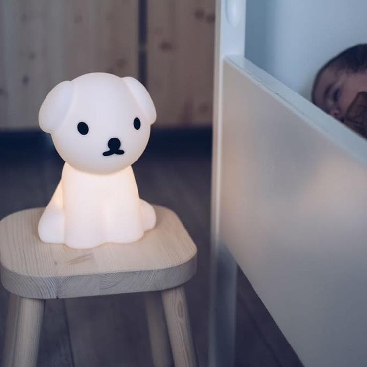 Veilleuse LED rechargeable Chien H23cm FIRST LIGHT SNUFFY Blanc