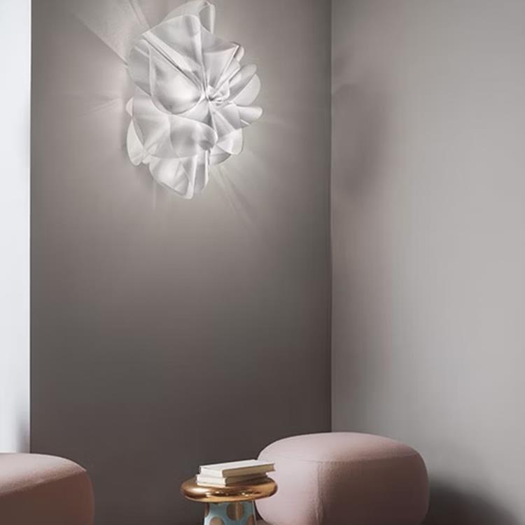 Plafonnier LED Cristalflex® Ø73cm ETOILE Transparent / Blanc