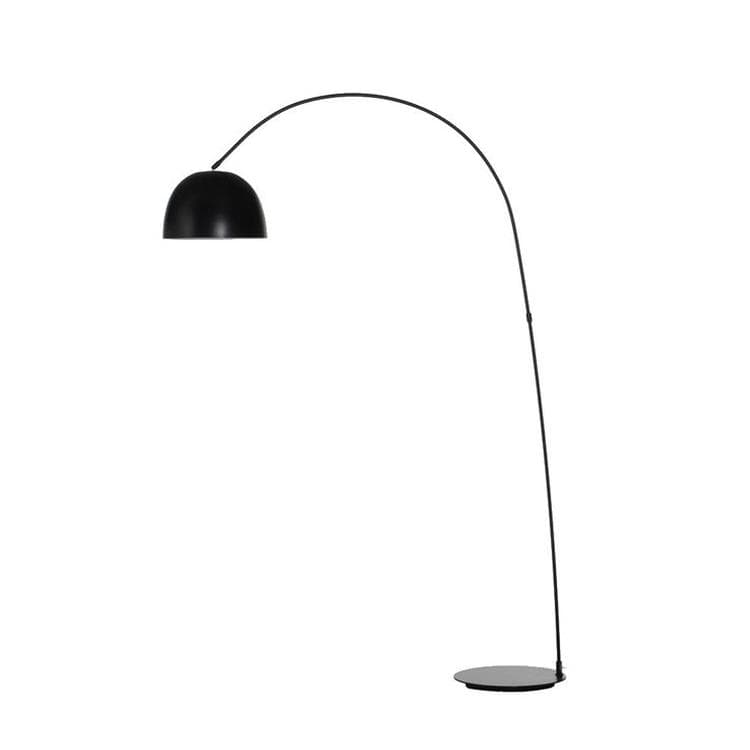 LUCCA-Lampadaire Arc Métal H203cm Noir Frandsen - designé par Frandse