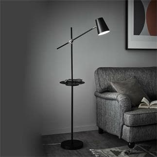 Lampadaire Sur Pied Salon USB Lampe avec Etagere pour Chambre