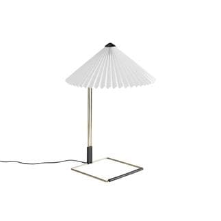 MATIN SMALL Lampe à poser LED Coton/Métal H38cm Blanc Hay