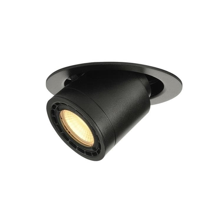 SUPROS MOVE Spot encastrable orientable rond LED Ø14cm Noir SLV