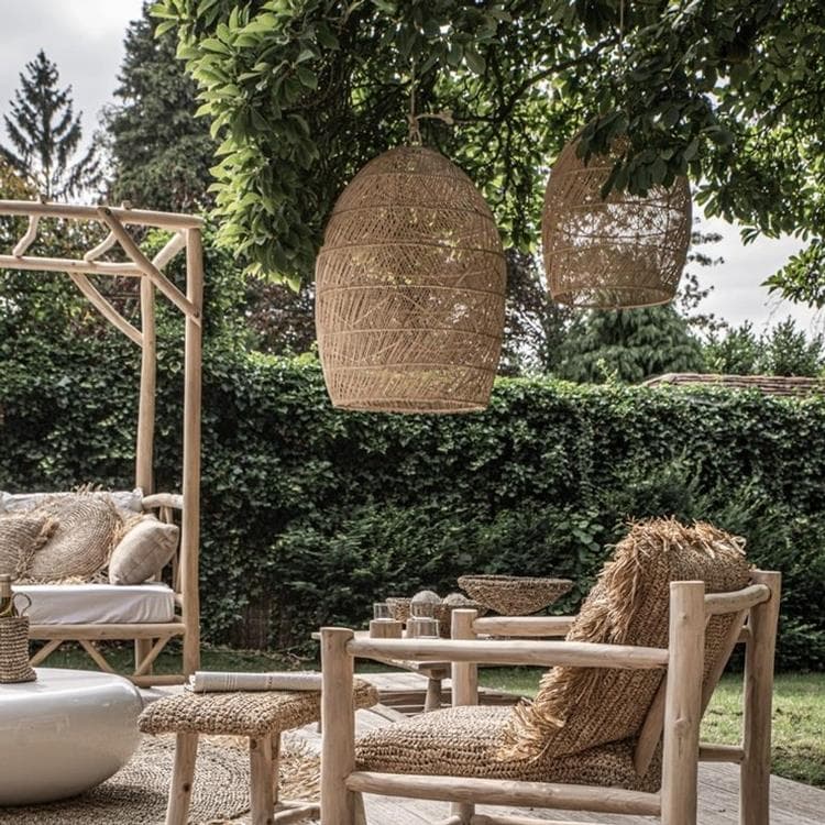 Abat-jour en Rotin Ø50cm THE RATTAN TWISTER naturel